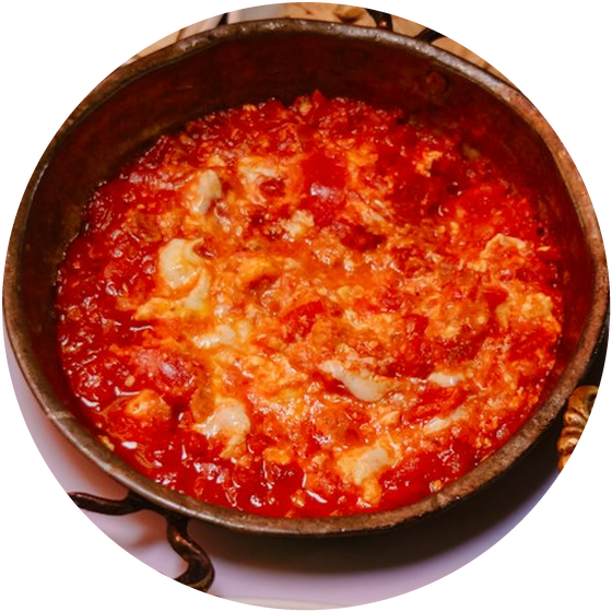Bakır sahanda menemen